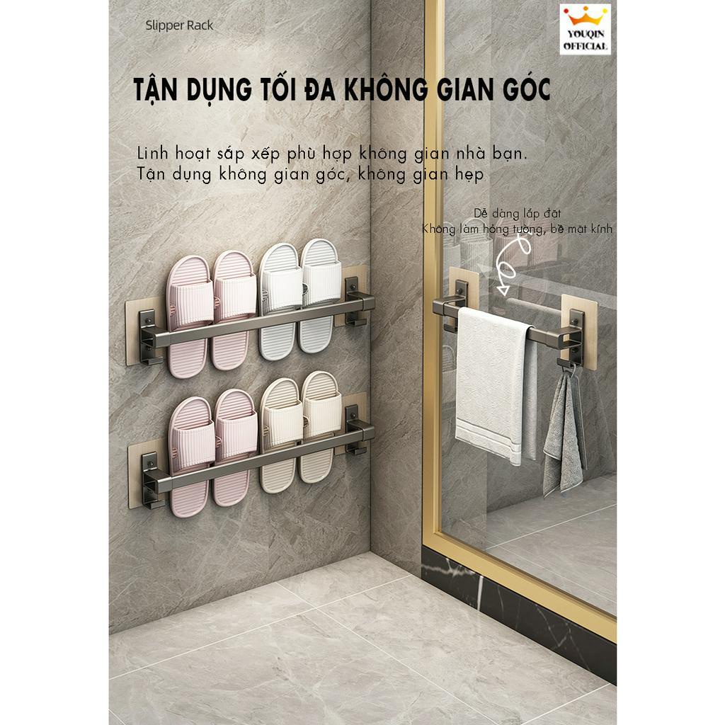 Thanh Treo Dép/Khăn Kèm Móc Treo Dán Tường - YouQin