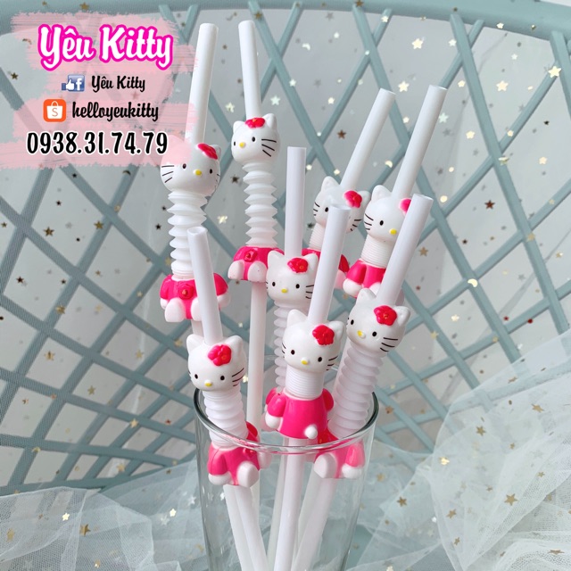 ỐNG HÚT NHỰA HELLO KITTY