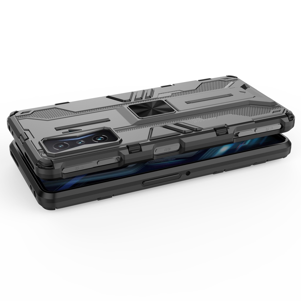 Ốp lưng Poco F4 GT / Redmi K50 Gaming / K50 Ultra / Xiaomi 12T Iron Man Ver 3 chống sốc giá đỡ mặt lưng