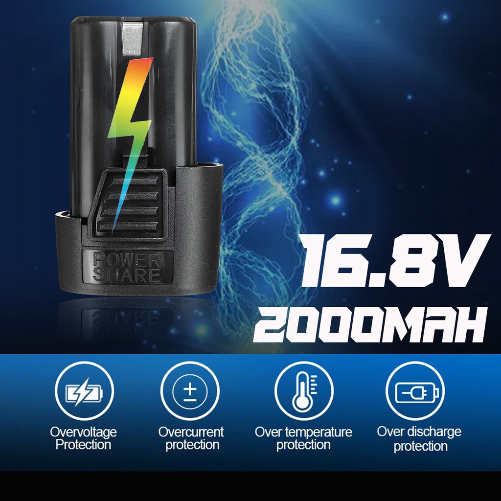 Máy Mài Đánh Bóng Mini 16.8V Với Pin 1 / 2