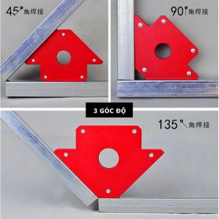 Ke góc nam châm 25LBS - lực hút 12kg đơn giá 1 cái, cố định khung sắt, các mối ghép hàn cho độ chính xác cao