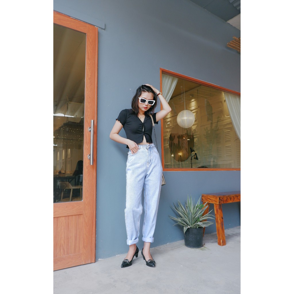 Quần Baggy cao cấp trơn túi nắp Hà Kiều Msp 213 ( Ảnh độc quyền chủ Shop chụp)