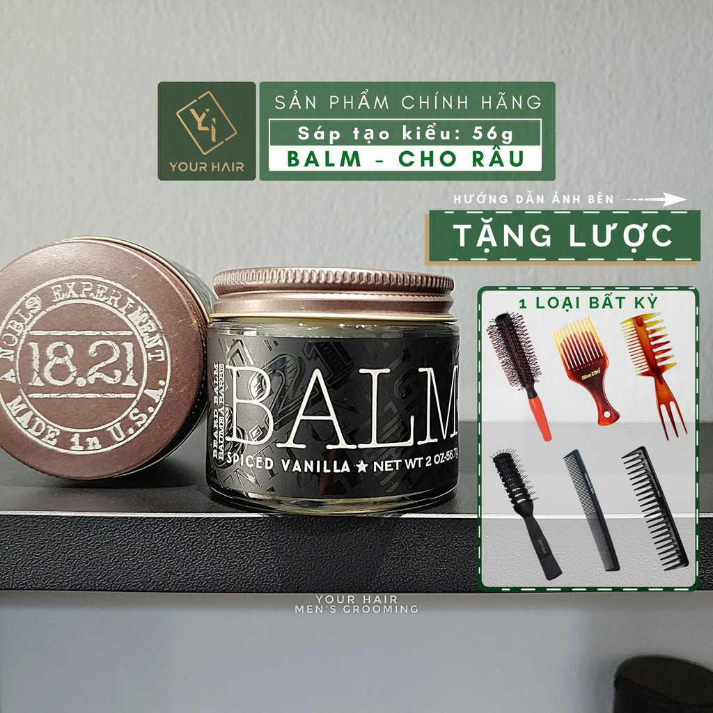 Sáp vuốt tóc 18.21 Man Made Balm - 56g