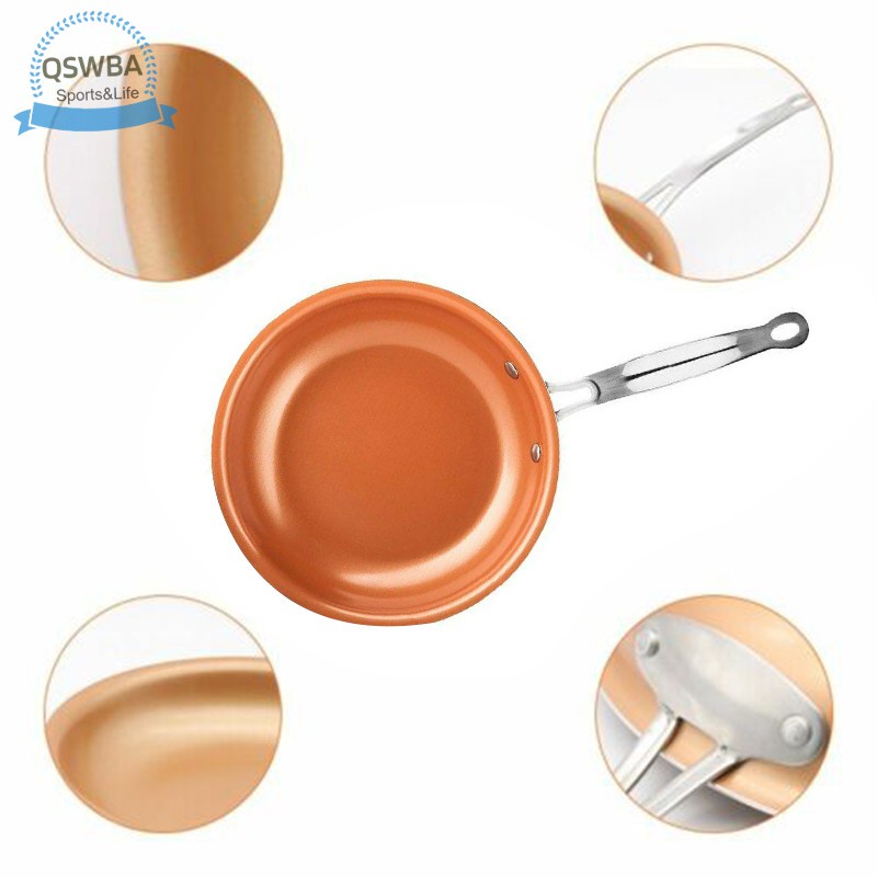 Qswba Aluminum Non Stick Frying Pan Hard-Anodized Cookware Omelette Fry Pan for Kitchen