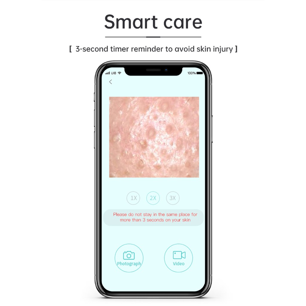 Máy Hút Mụn Đầu Đen Kết Nối App Xiaomi inFace Visual Blackhead Remover CF-05E - Hàng Chính Hãng - Bảo Hành 12 Tháng