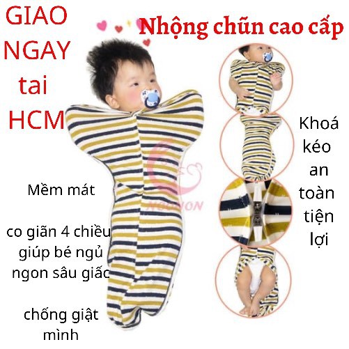 Nhộng chũn Noonon hàng đẹp giúp bé ngủ ngon sâu giấc