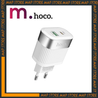 Cốc Sạc Hoco C58A - Hỗ trợ sạc nhanh 2 Cổng QC3.0 & PD - BẢO HÀNH CHÍNH HÃNG 12 THÁNG