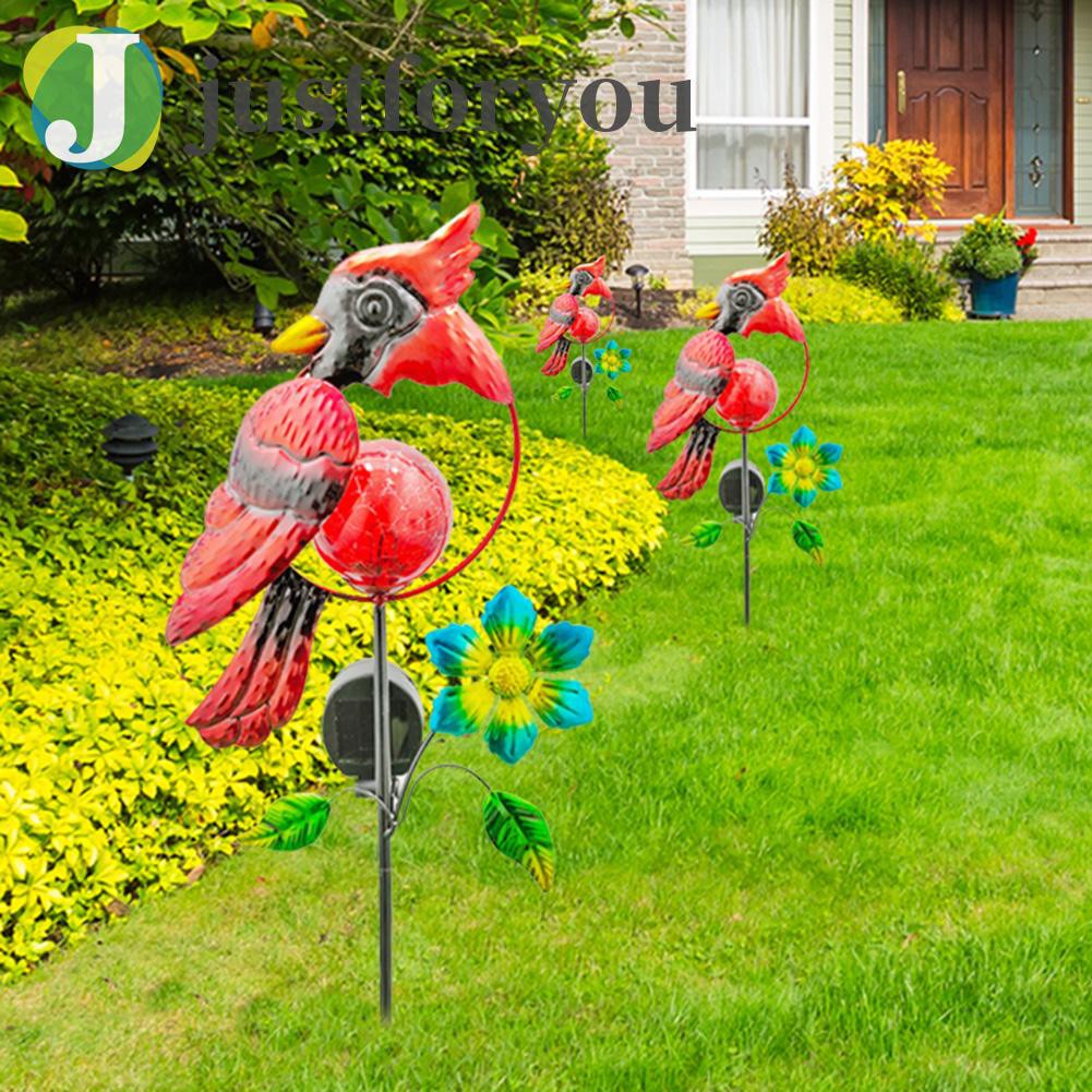 2 Đèn Led Năng Lượng Mặt Trời Hình Chim Công Trang Trí Sân Vườn Nghệ Thuật