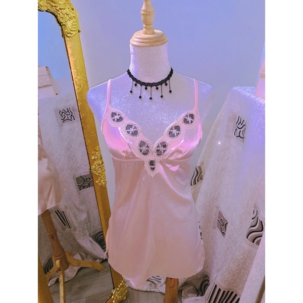 Đầm ngủ satin lụa