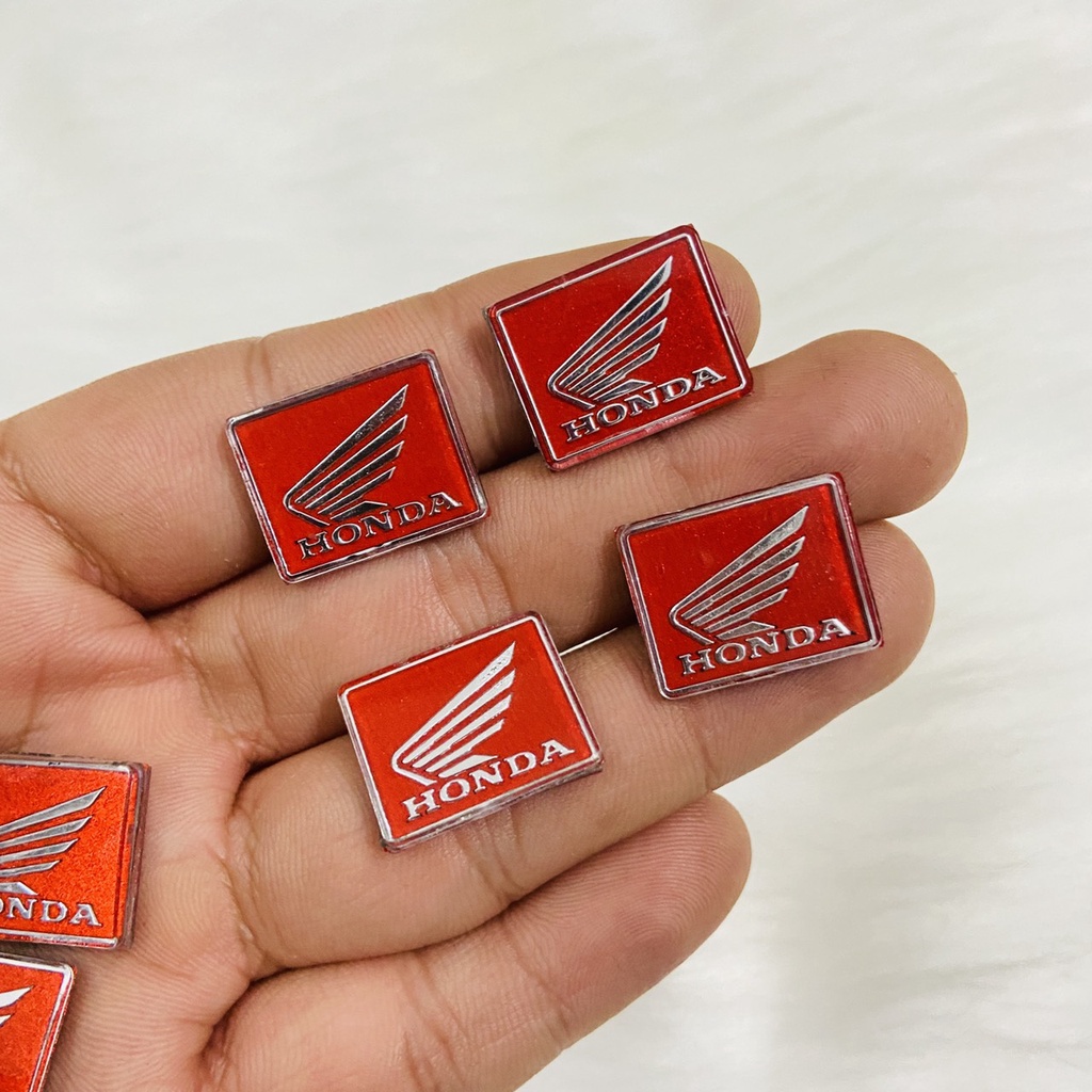 (ĐỒNG GIÁ) Bộ sưu tập tem LOGO HUY HIỆU HONDA nhỏ độ màu dán trang trí xe máy