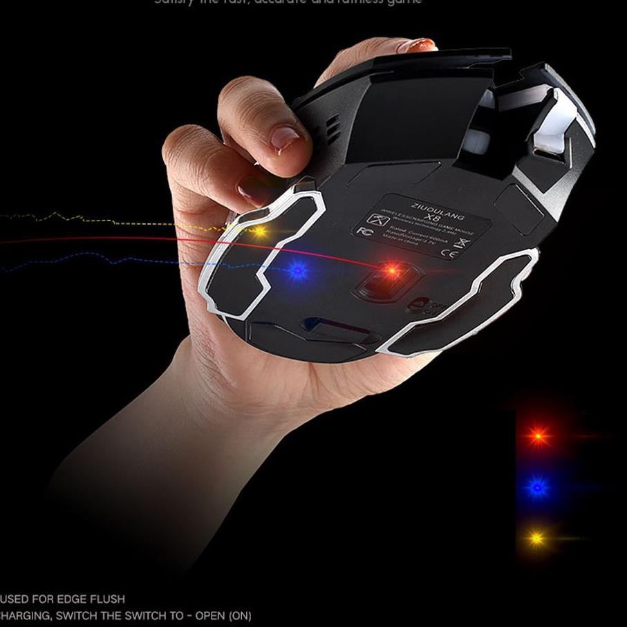 Chuột Gaming Không Dây 1800 Dpi - X8- Có Đèn Led | BigBuy360 - bigbuy360.vn