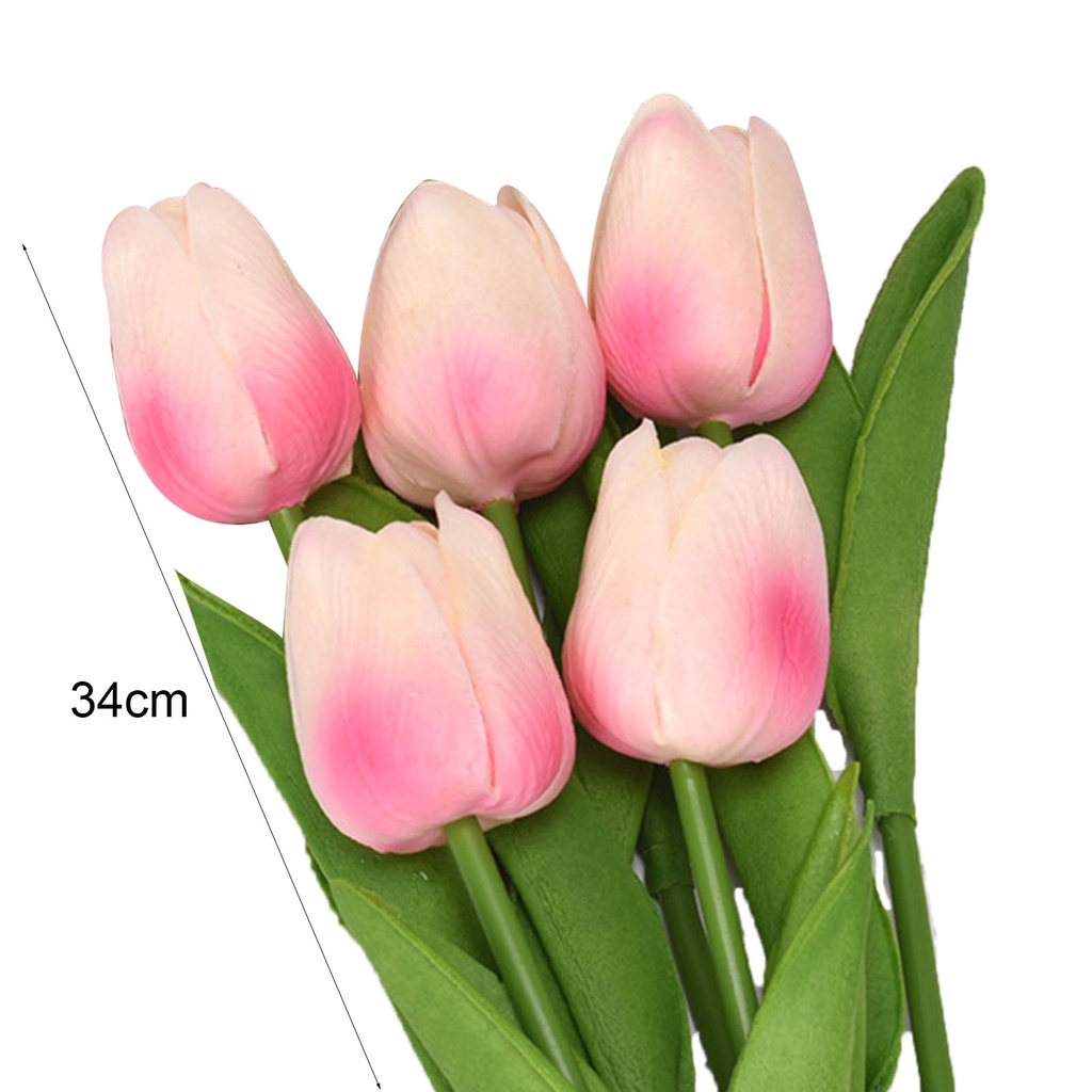 Set 5 Hoa Tulip Giả Dùng Để Trang Trí