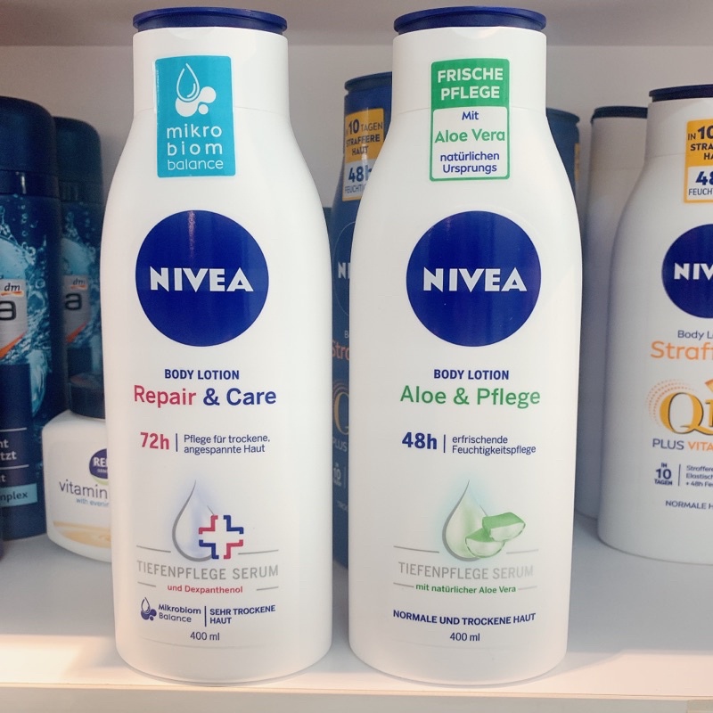 Dưỡng Thể Nivea Repair Care 72h, Nivea Aloe Pflege - 400ml