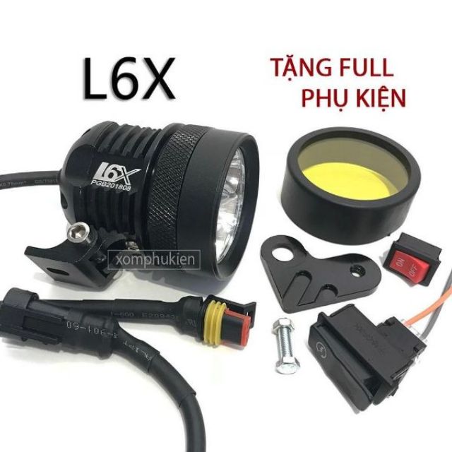 Đèn l6x 60W siêu sáng + phụ kiện