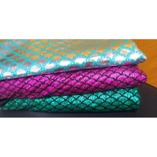 Vải thun họa tiết vảy cá , khổ 1m5