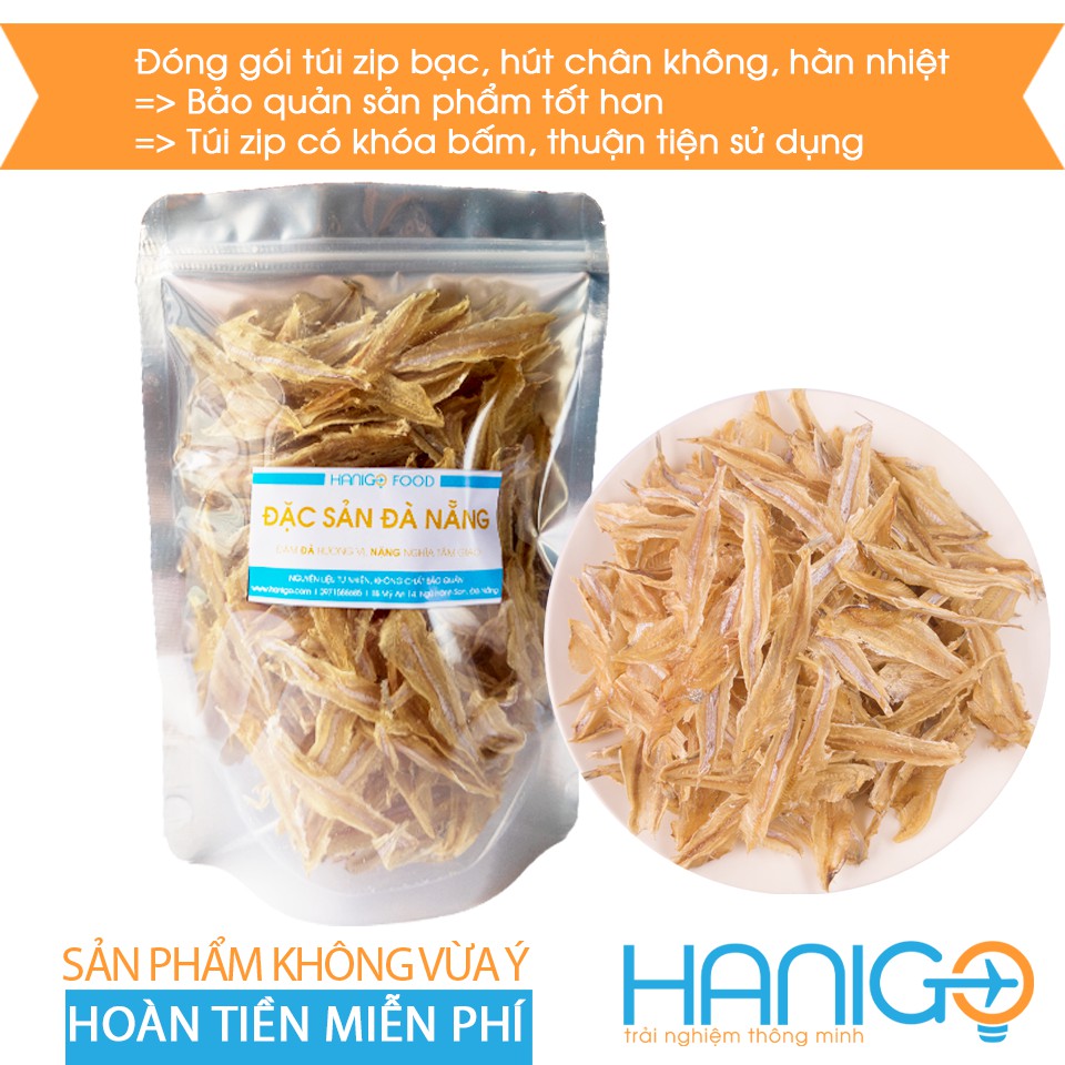 Khô Cá Cơm Loại 1- Khô Cá Cơm đã rút xương bỏ đầu- Đặc Sản Đà Nẵng HANIGO FOOD | BigBuy360 - bigbuy360.vn
