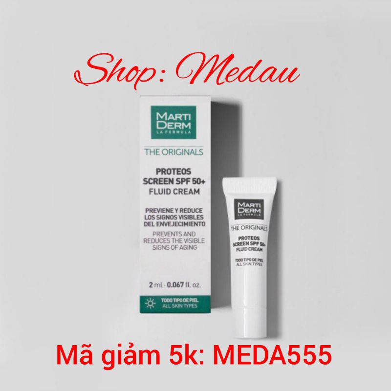 Kem chống nắng Martiderm Proteos Screen SPF 50 Fluid Cream[Size Mini]