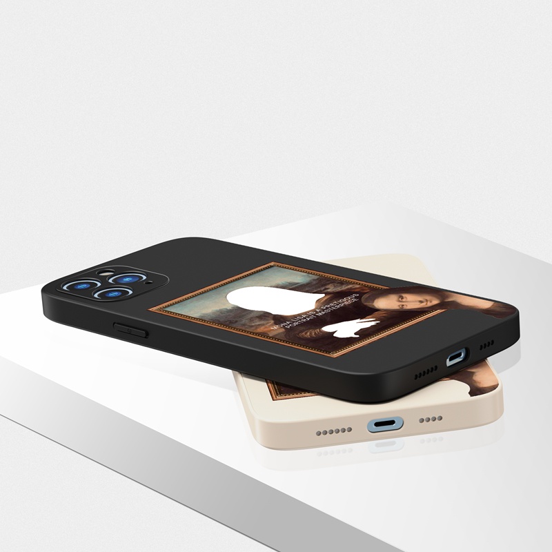 Ốp lưng iphone Ốp điện thoại Suntaiho cho iPhone 13 12 11 Pro Max X XR Xs Max 7 8 Plus 12mini 13mini silicon mềm in hình Mona Lisa