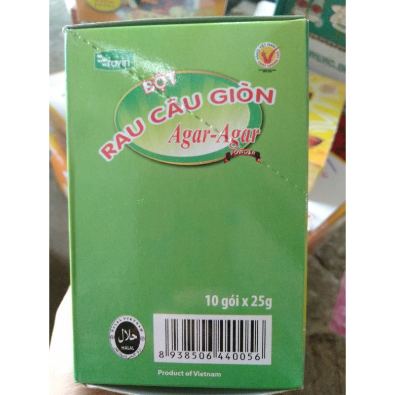 [1 gói 25g] bột rau câu giòn Hoàng Yến.