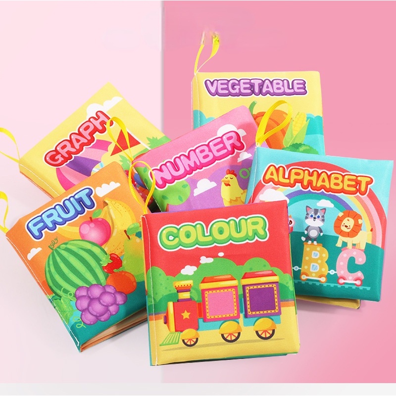 Sách vải mềm ZHAN QI TOYS có âm thanh giáo dục sớm cho bé sơ sinh