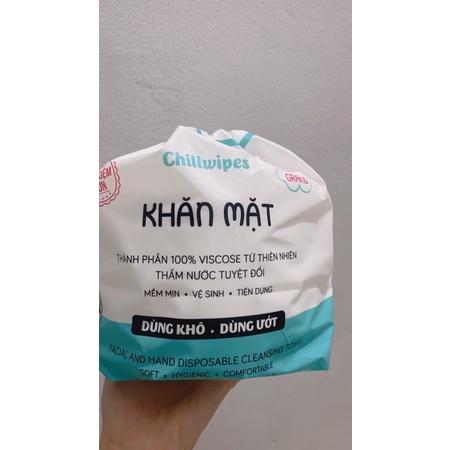 Khăn Mặt Khô Đa Năng Chillwipes 80 khăn