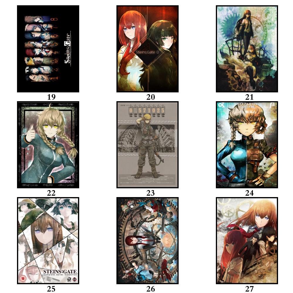 Áp Phích Dán Tường Trang Trí Nội Thất 31 Thiết Kế Hình Anime Steins Gate 1