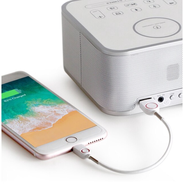 Loa Bluetooth kết hợp đồng hồ báo thức và sạc không dây D2QI