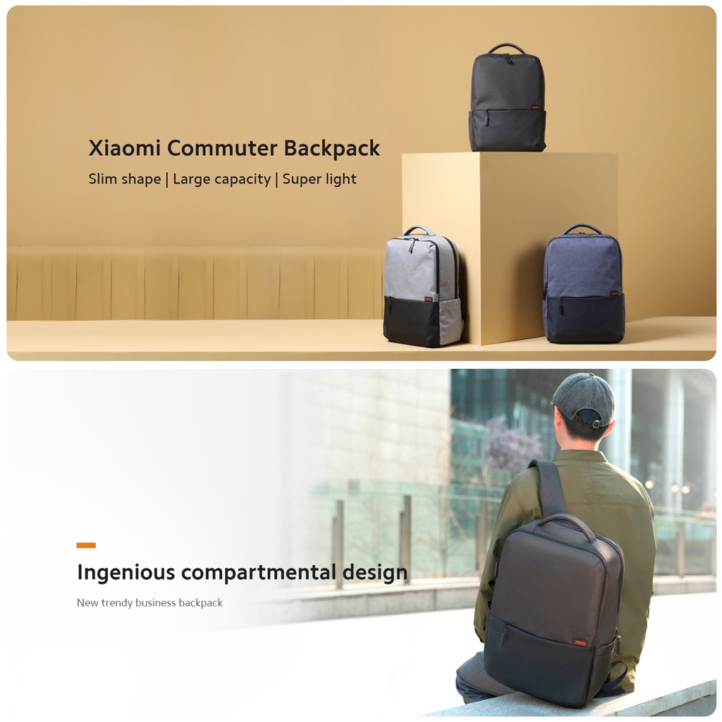 Ba Lô thời trang Xiaomi Commuter Backpack  - Balo Xiaomi 15.6 inch Laptop Du Lịch