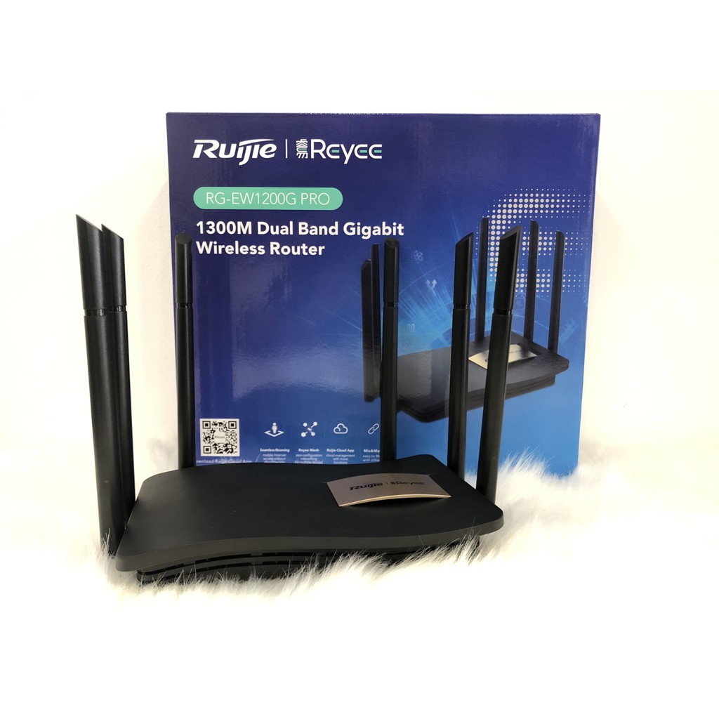 Thiết Bị Phát Sóng WiFi Ruijie RG-EW1200G Pro, Dòng Router WiFi Cho Hộ Gia Đình, Tốc Độ Lên 1267Mbps. Hàng chính hãng