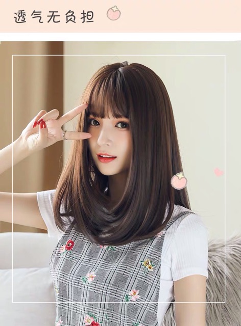 [FREESHIP50K] [Ảnh thật] Tóc bộ ngang vai cụp nhẹ sỉ 95k