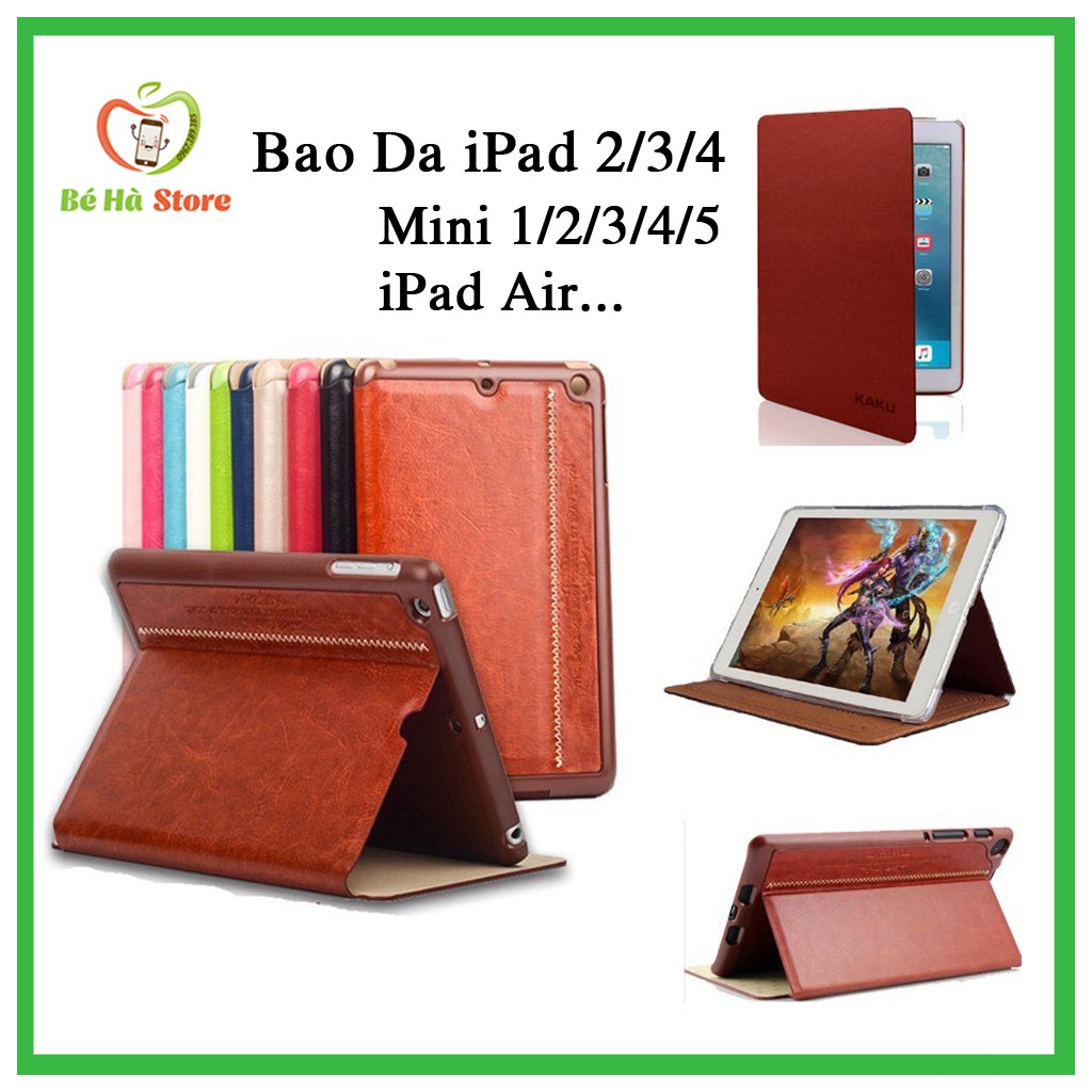 Bao da iPad Kaku Ốp lưng iPad Pro 11/ Air 10.5 /10.2/ Gen 5 2017/ Gen 6 2018 / Air 2/ Air 1/ Mini 1/2/3/4/5. iPad 2/3/4