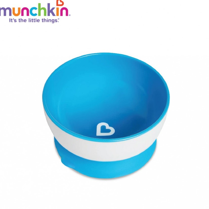 Bộ bát ăn Munchkin chống đổ (Thân bát: Nhựa PP cao cấp, Đế hút: Cao su-USA) dung tích 3 bát: 200ml; 240ml và 300ml