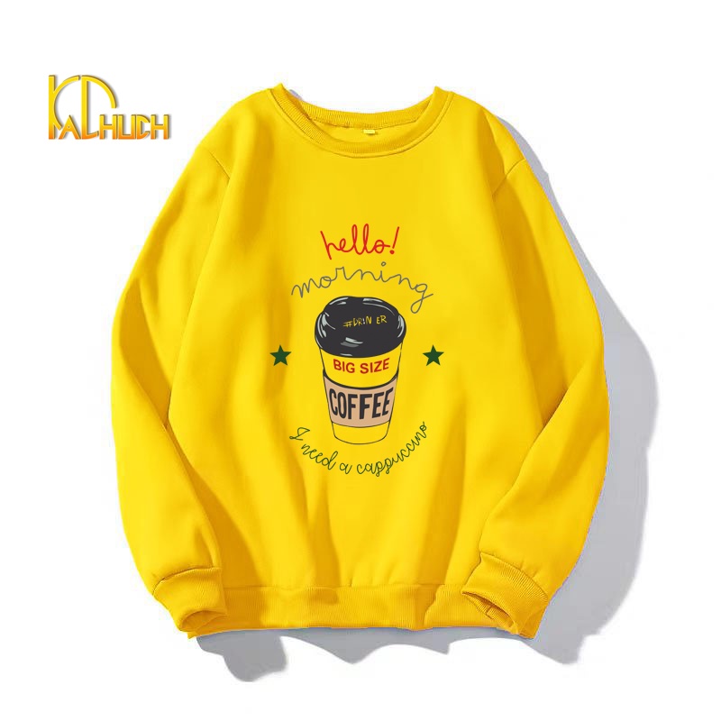 ÁO SWEATER UNISEX IN HELLO MORNING (NHIỀU MÀU)