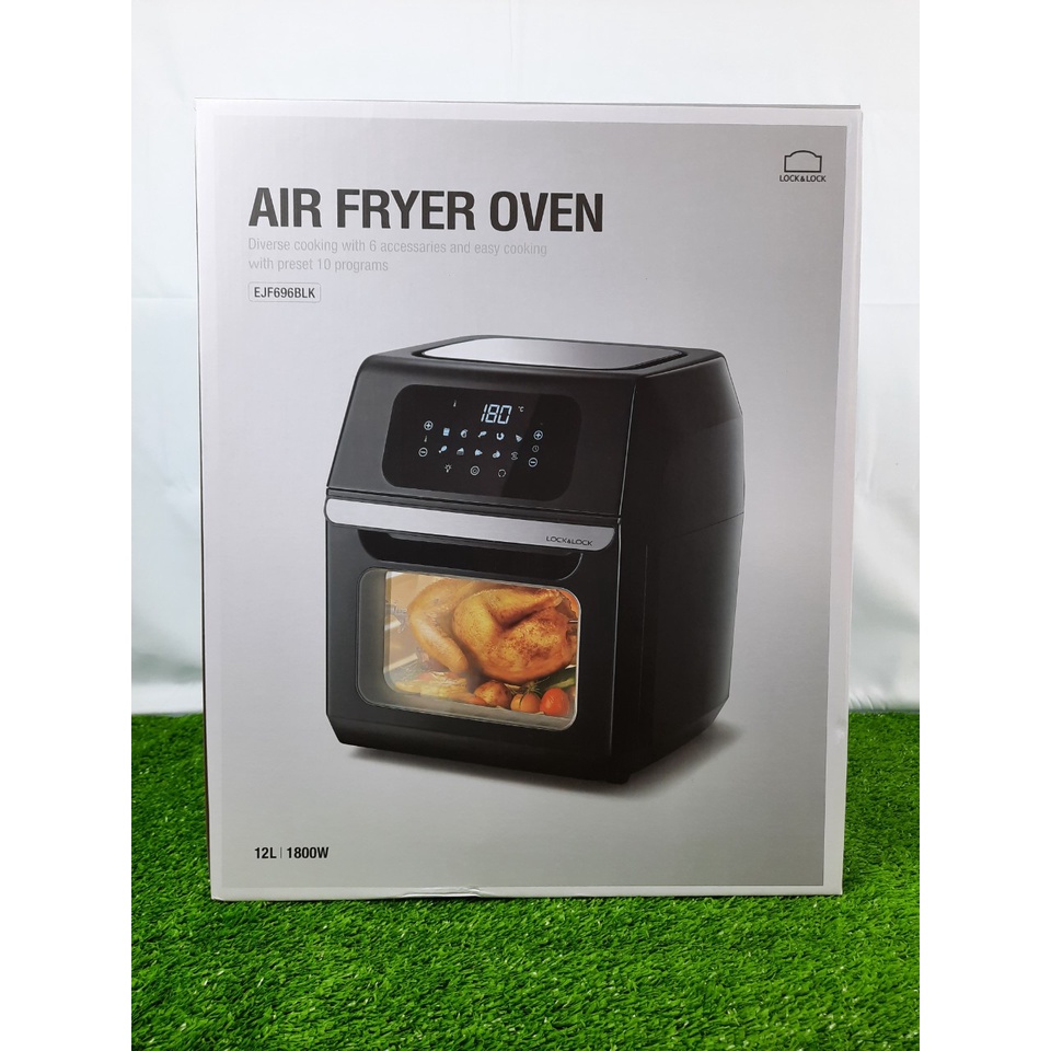 LÒ NƯỚNG/ NỒI CHIÊN KHÔNG DẦU 12L LOCKNLOCK EJF696 - HÀNG CHÍNH HÃNG