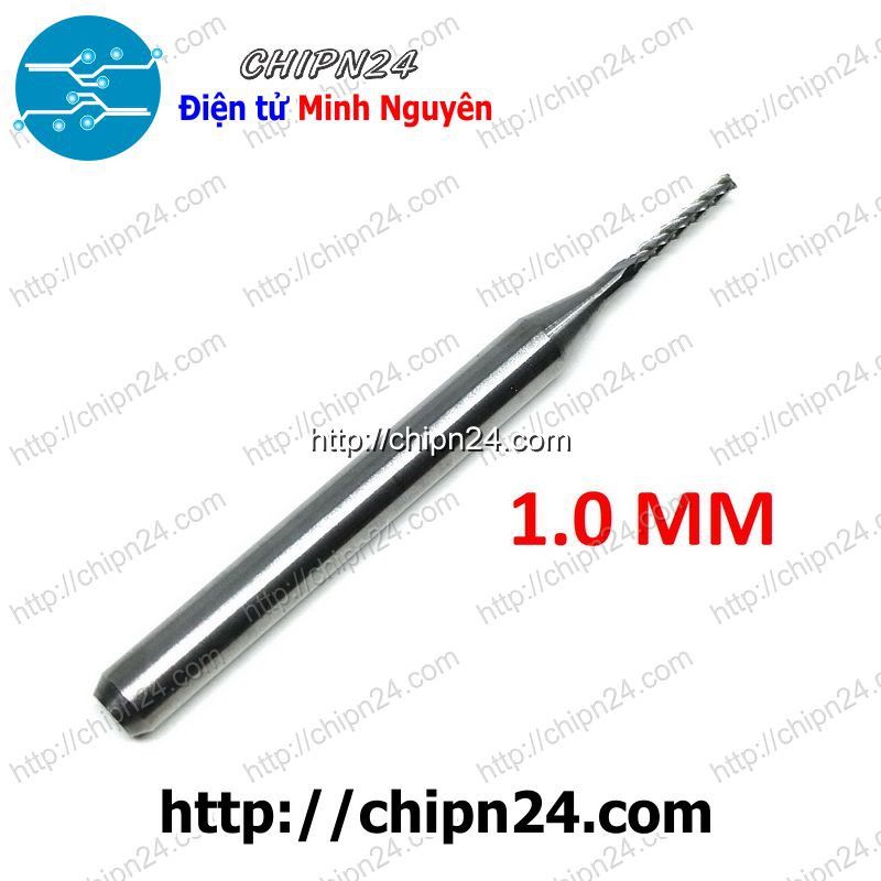 [1 CÂY] Mũi PHAY mạch in CNC HỢP KIM 1.0mm