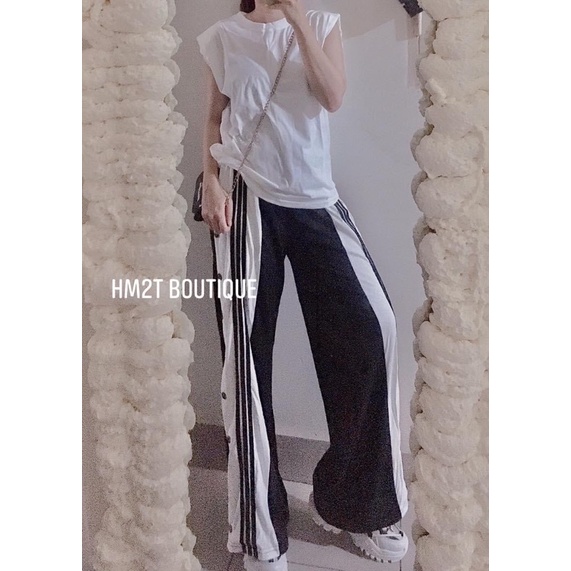 SET QUẦN NÚT BẤM VIỀN VÀ ÁO THUN