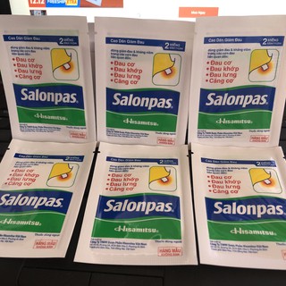 Cao dán Salonpas combo 50 gói (gói 2miếng)
