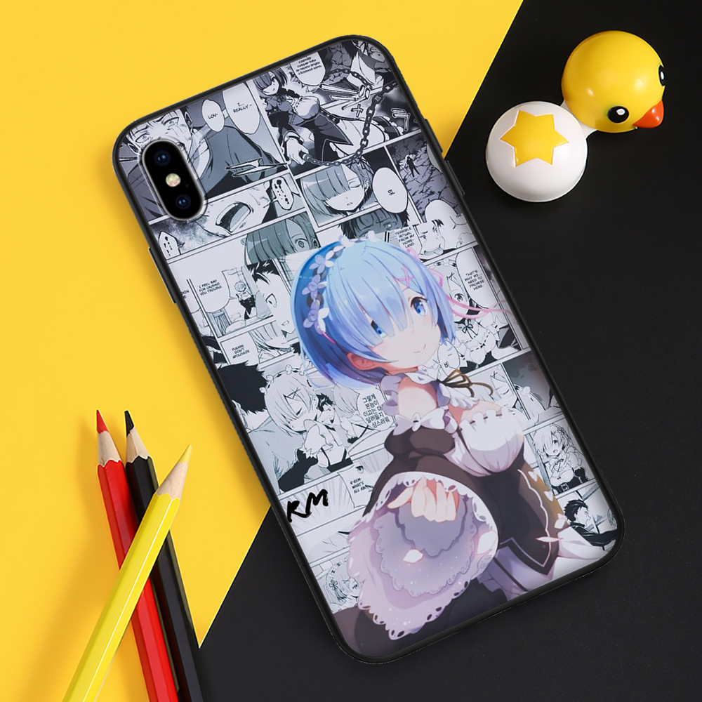 Ốp Điện Thoại Mềm Hình Anime Albedo Overlord Ts6 Cho Iphone 11 Pro Xs Max Xr X 8 7 6 6s Plus