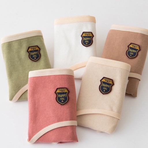 quần lót nữ cotton vải mềm mại kháng khuẩn cao cấp KIMCHIBIKINI chip nhật trơn cạp cao thoáng mát dễ thương QL010