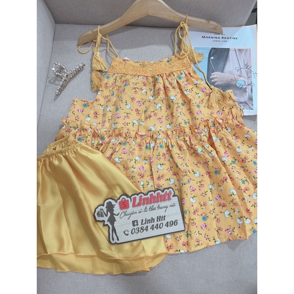 SET 2 DÂY BBD BÔNG XOÈ chất lụa