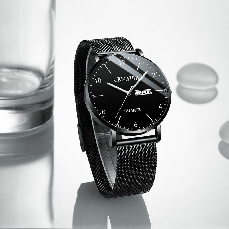 Đồng hồ nam Crnaira CR05 chính hãng, siêu mỏng chỉ 7mm ( Tặng kèm vòng tỳ hưu, tháo mắc) | BigBuy360 - bigbuy360.vn