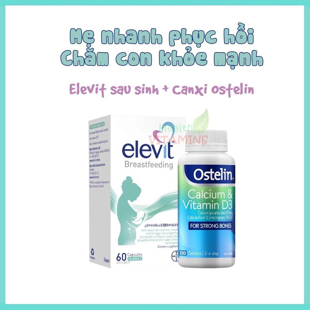 Elevit Sau Sinh – Elevit Breastfeeding Của Úc, 60 viên