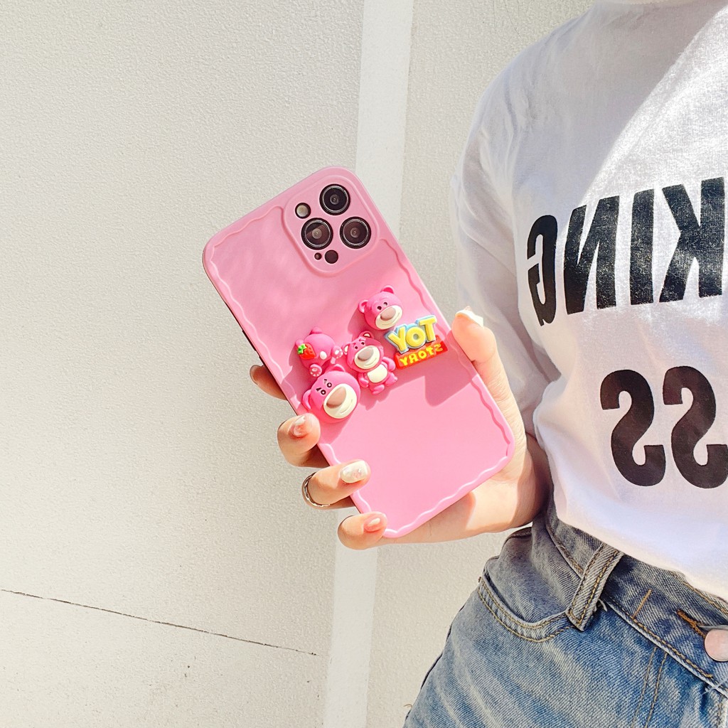 Ốp Lưng Mềm In Hình Voi Dumbo / Dâu Tây Cho Iphone 7 8 X Xs Xr Xs Max 7plus 8plus 11 11 Pro 11 Pro Max 12 12 Pro 12 Pro Max