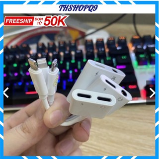 Jack chia cổng iphone, giắc chuyển đổi vừa sạc vừa đeo tai nghe cho iphone