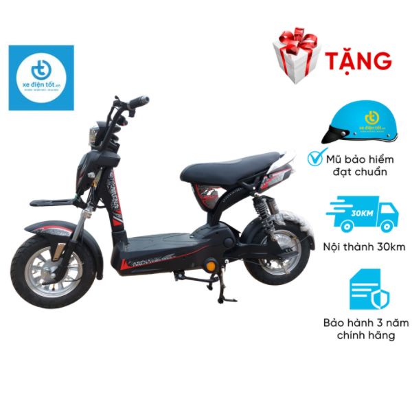 Xe đạp điện 133M, động cơ 350W dùng 4 bình ắc quy 12A