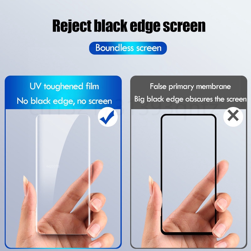 Kính cường lực chống tia UV bảo vệ toàn màn hình cho Samsung Galaxy S21 S20 S10 5G S9 S8 S6 S7 Edge Note 20 10 8 9 Ultra Plus