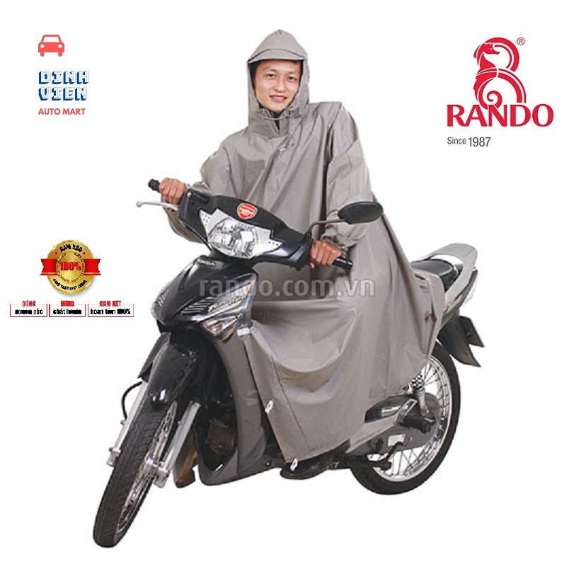 [ Tiện ích] Áo mưa Rando Poncho Cosy “Không ướt ống quần” với thiết kế thông minh giúp bạn không bị ướt ống quần