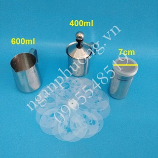 Bộ dụng cụ tạo bọt (Ca đánh sữa 400ML, Ca rót sữa 600ML, Khuôn, Lọ rắc bột)