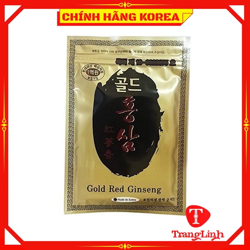 Cao dán hồng sâm hàn quốc, cao dán sâm Gold red ginseng loại đặc biệt, túi 20 miếng