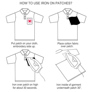 Sticker thêu/ patch gấu BROWN